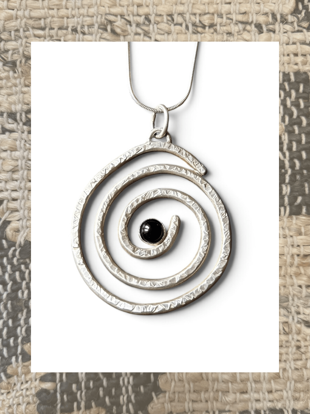 ANCIENT SPIRAL ONYX AMULET - Relic