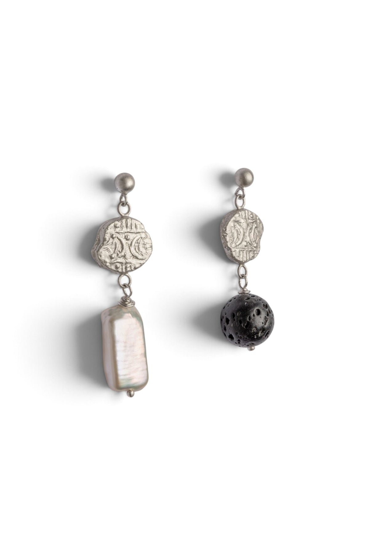 BOUDICA DOUBLE MOON DROP EARRINGS - Relic