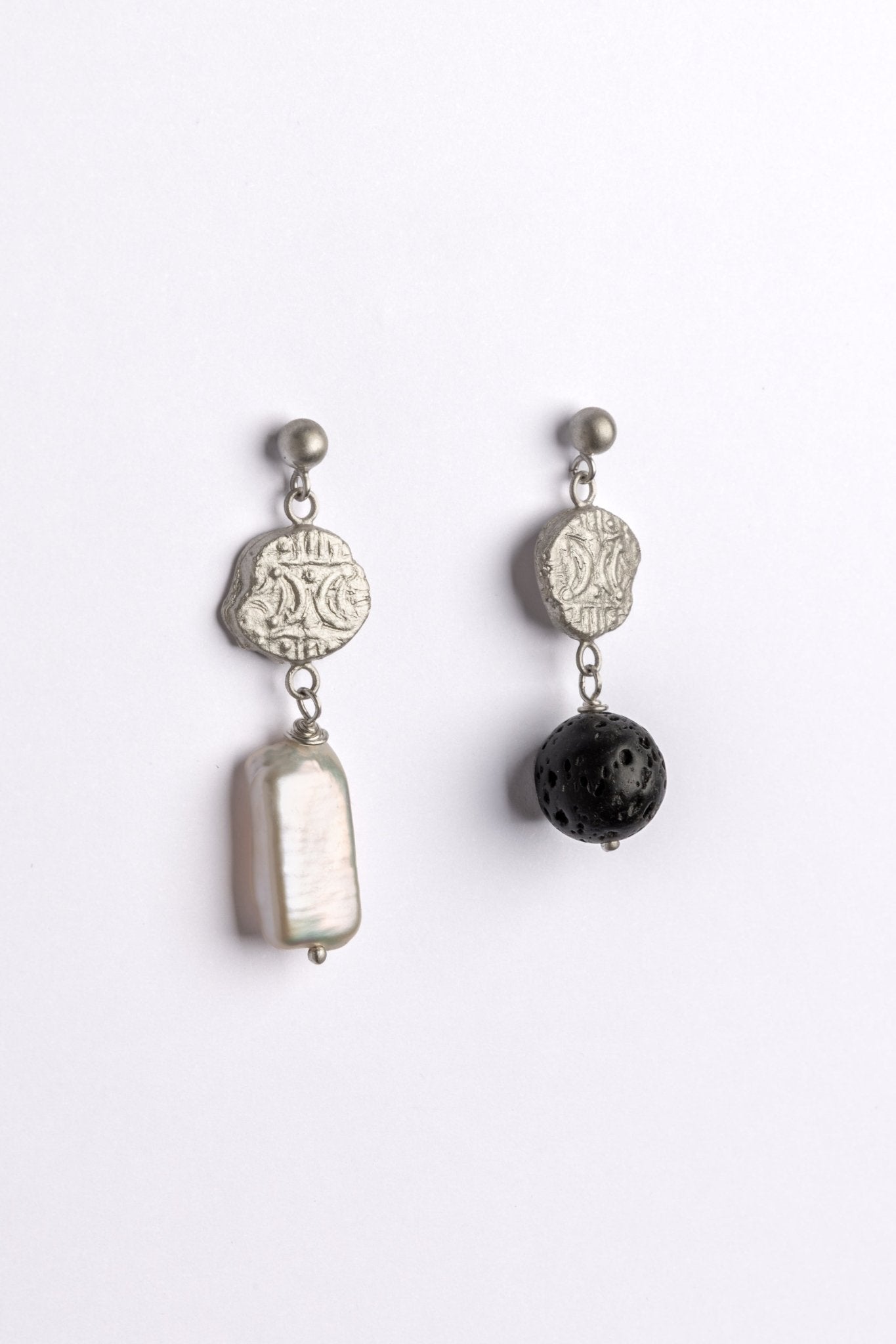 Boudica Double Moon Drop Earrings - Relic