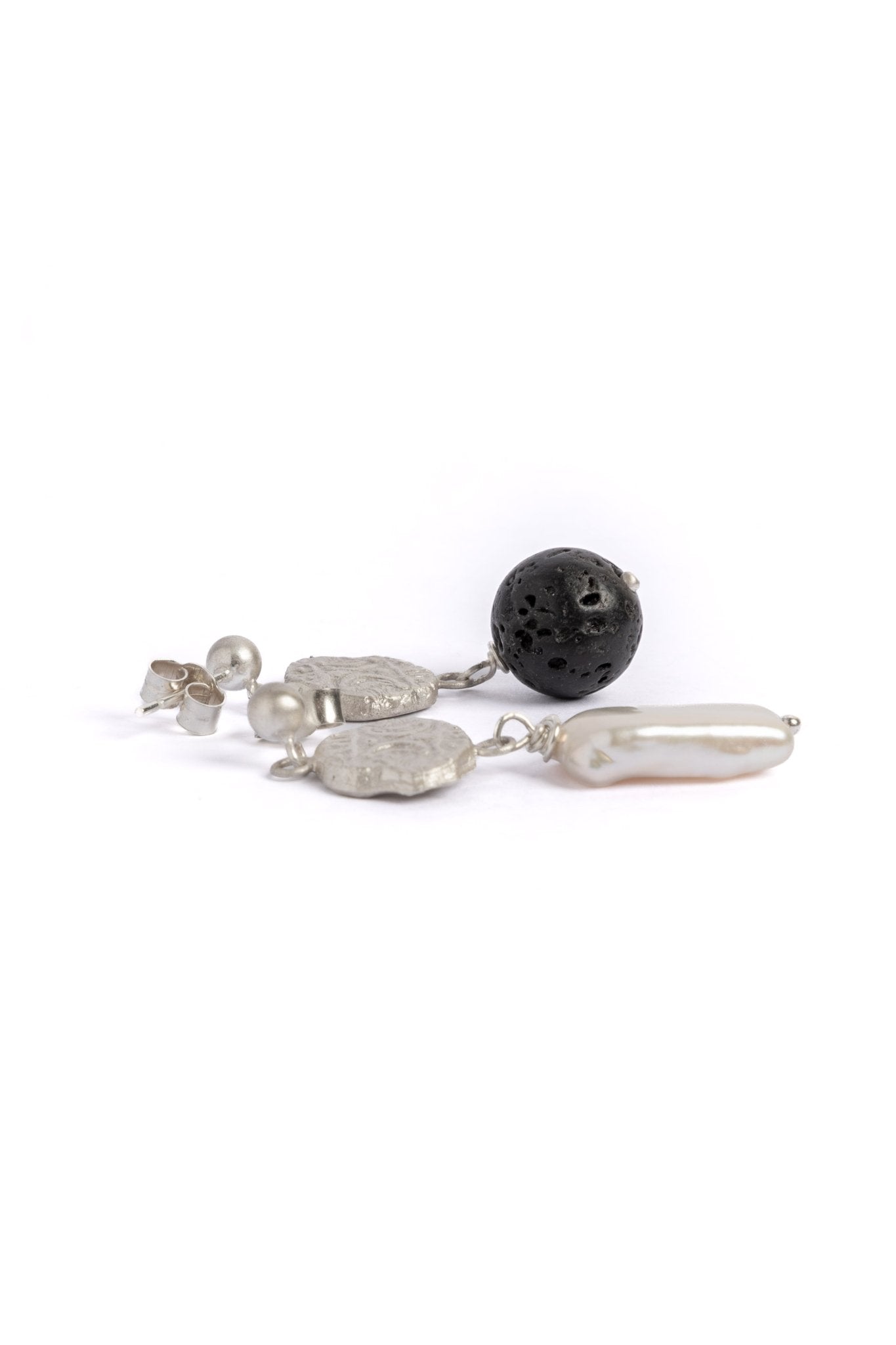 Boudica Double Moon Drop Earrings - Relic