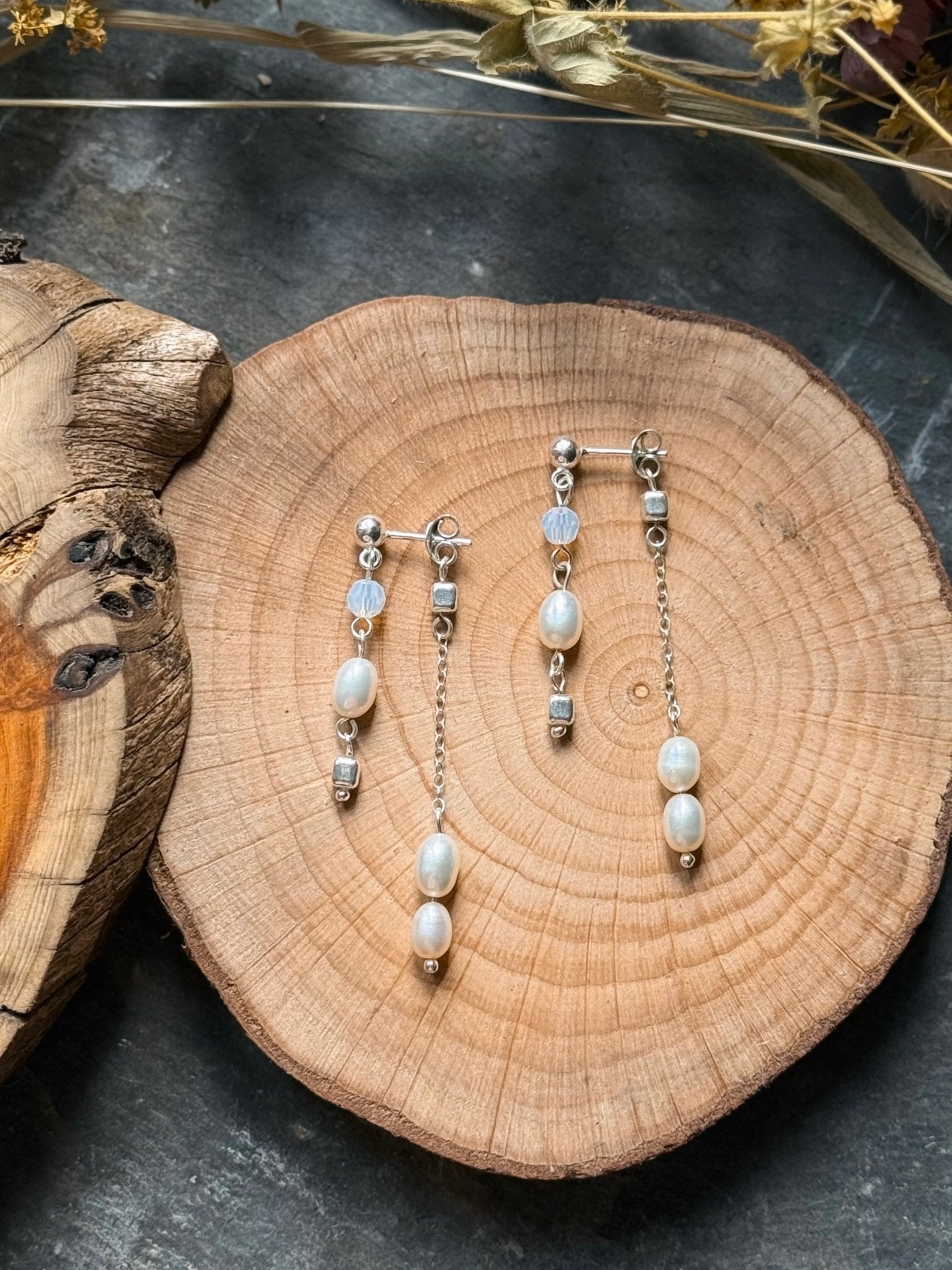 Double Drop Pearl Earrings - Relic