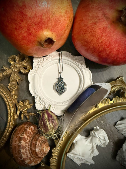 Handcrafted Pomegranate Pendant | Symbol of Fertility, Abundance, and Transformation - Relic
