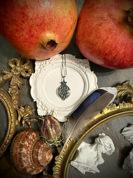 Handcrafted Pomegranate Pendant | Symbol of Fertility, Abundance, and Transformation - Relic