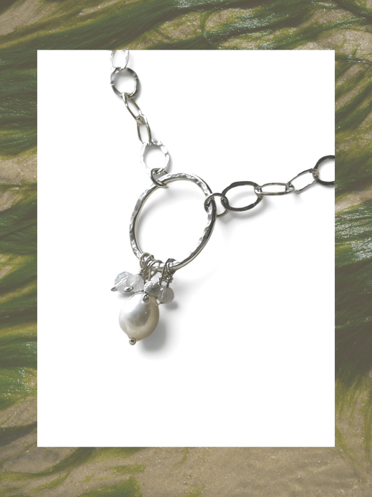 PEARL CLUSTER CIRCLE OF LIFE NECKLACE - Relic
