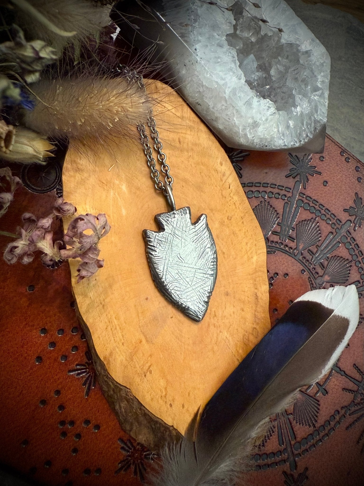 Point of Destiny Handmade Arrowhead Pendant | A Symbol of Strength, Precision, and Purpose - Relic