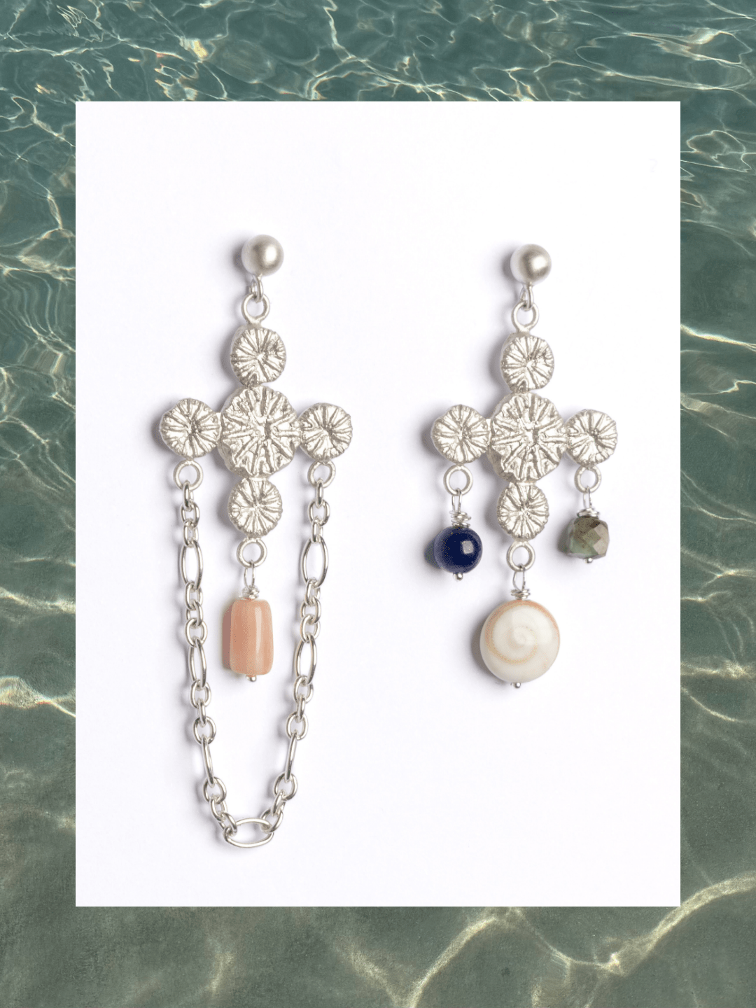 POPPY ASYMMETRICAL DROP EARRINGS - Relic