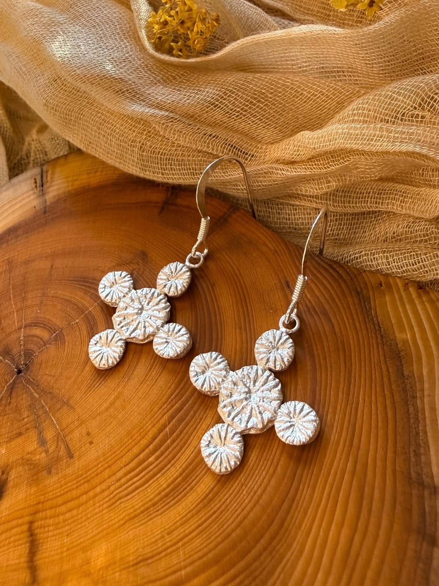 Poppy Cross Earrings - Relic