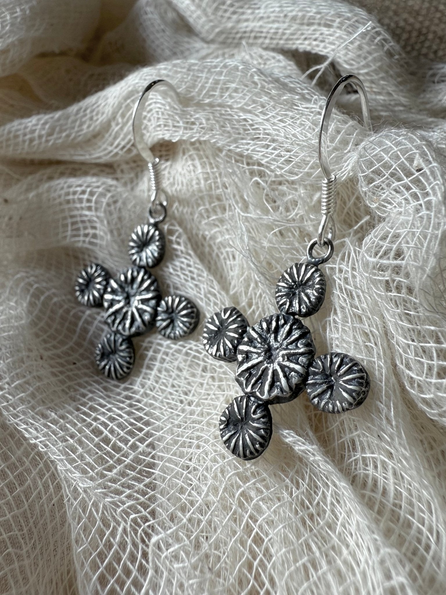 Poppy Cross Earrings - Relic