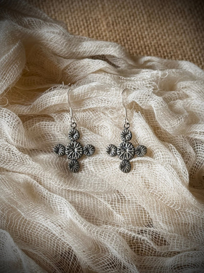 Poppy Cross Earrings - Relic
