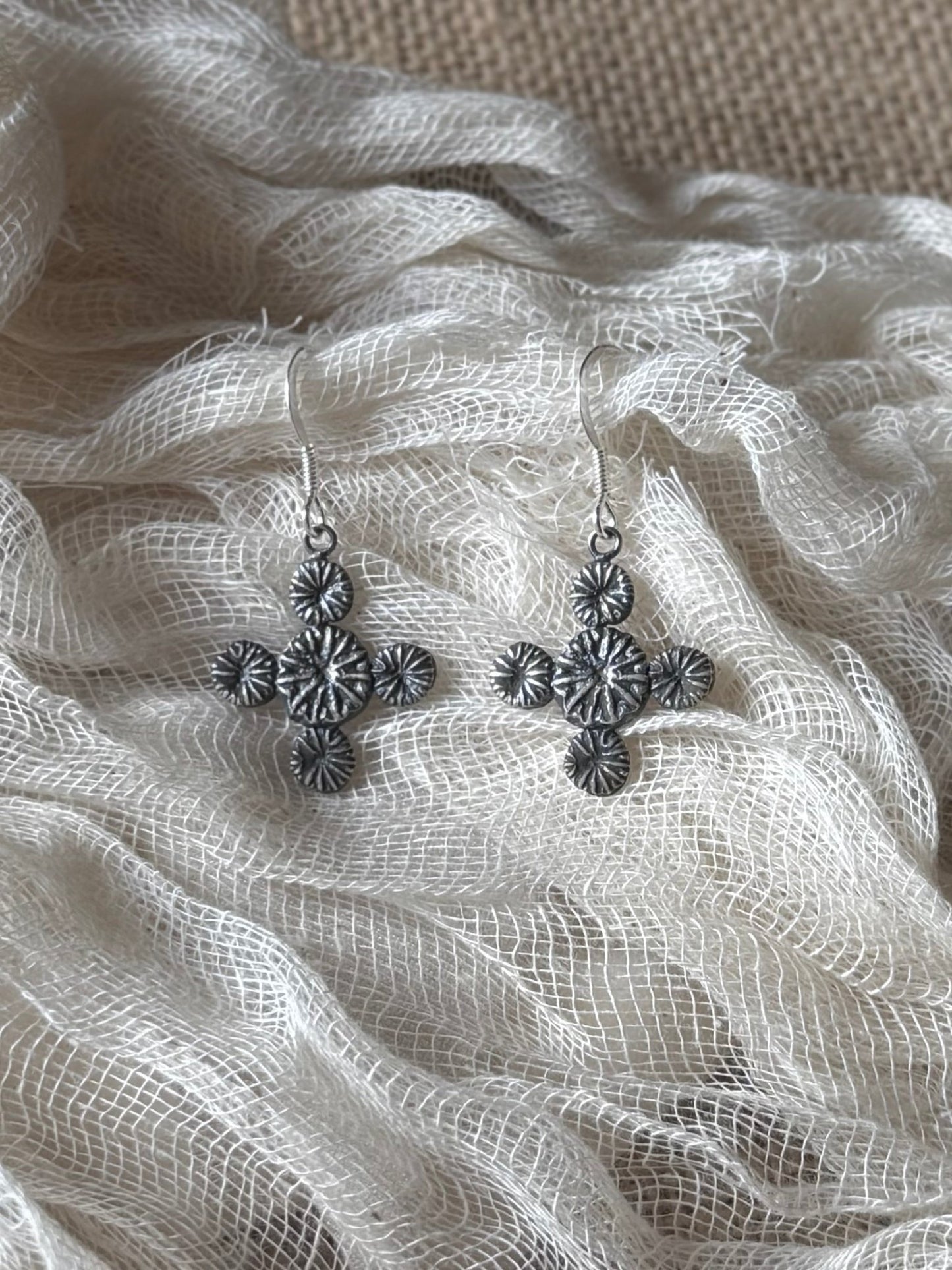 Poppy Cross Earrings - Relic