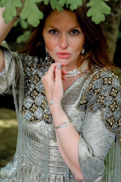 Seashell Serenity Earrings Handcrafted from Recycled Fine Silver with Freshwater Pearls | Healing, Protection & Inner Wisdom - Relic