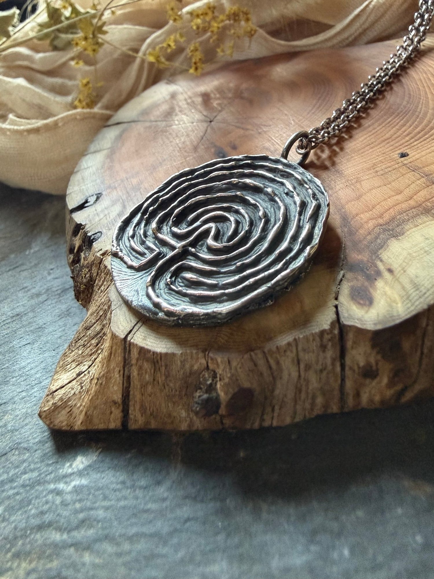 Seeker's Path Celtic Labyrinth Pendant - Relic