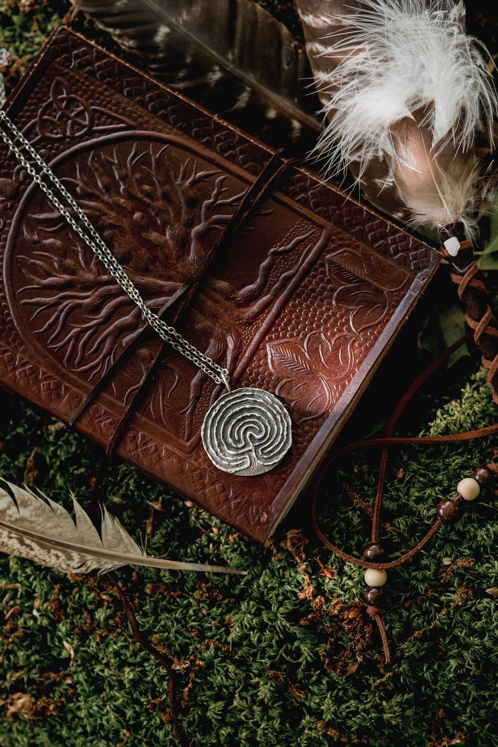 Seeker's Path Handmade Celtic Labyrinth Pendant | A Talisman of Spiritual Journey, Clarity, and Transformation - Relic