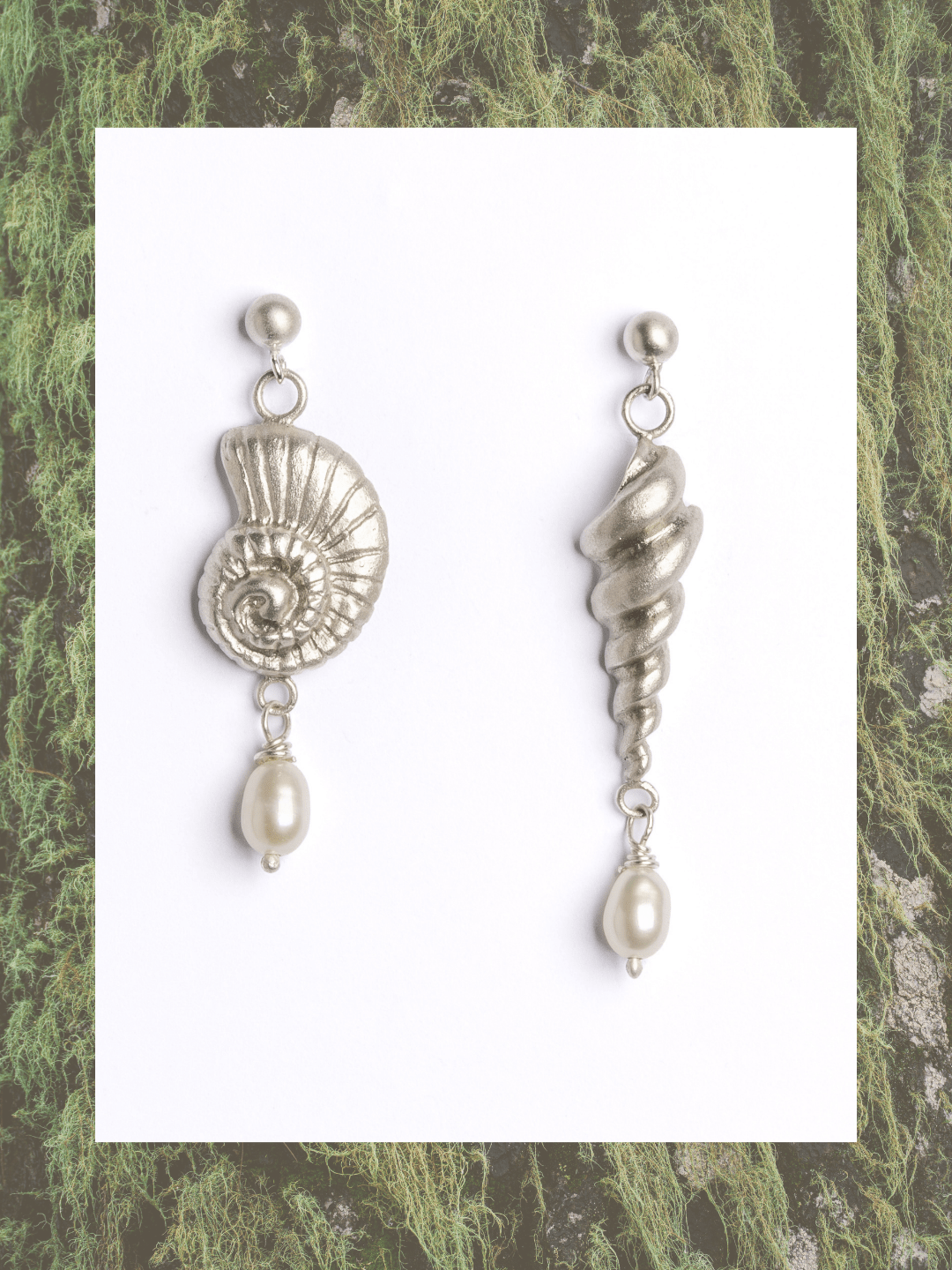 SERENITY FRESHWATER PEARL ASYMMETRICAL EARRINGS - Relic