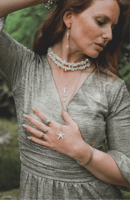 Star of the Sea | Handcrafted Fine Silver Starfish Pendant - Relic
