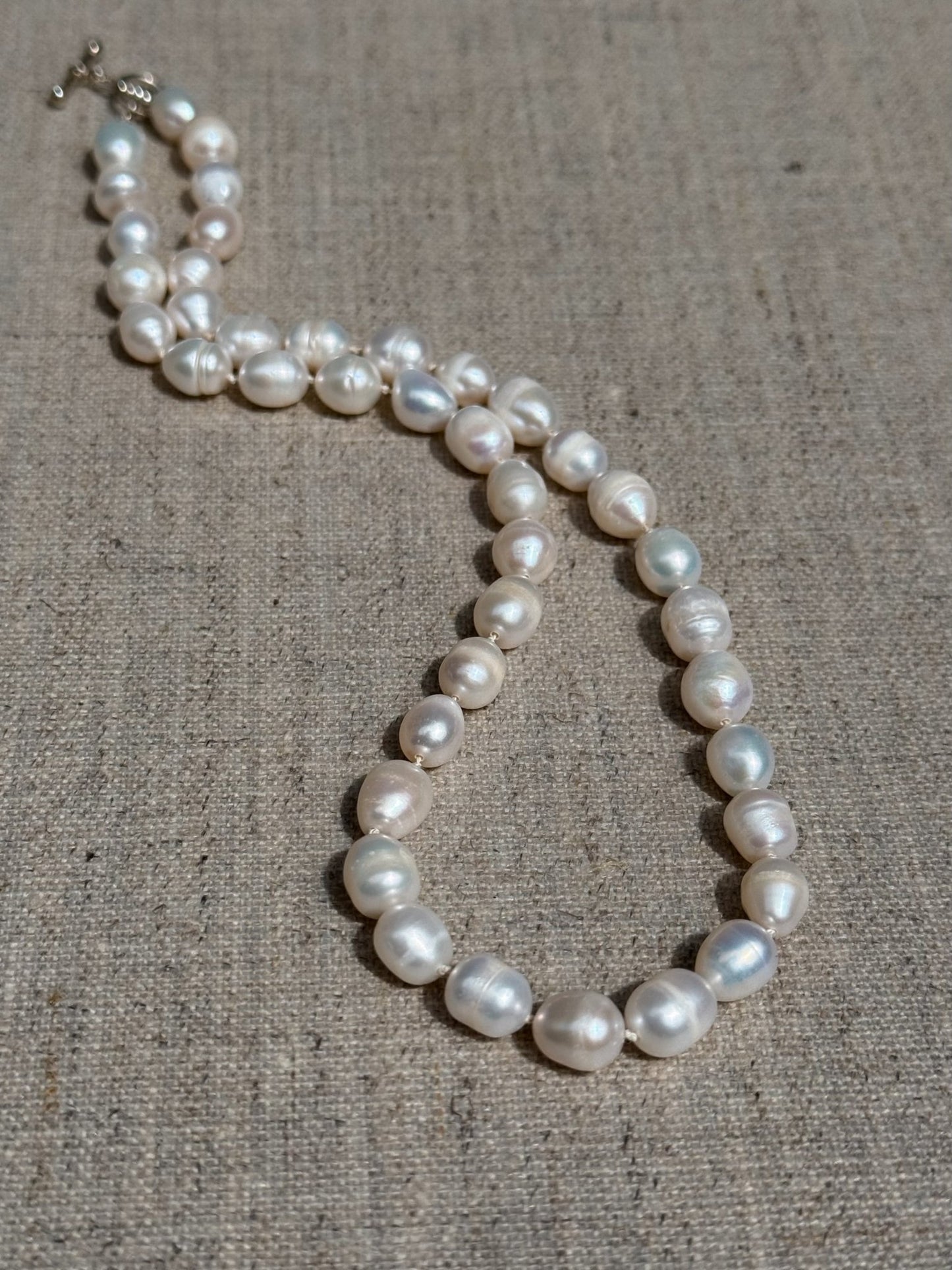 String of Pearls | Organic Pearl Hand-Knotted Necklace - Relic