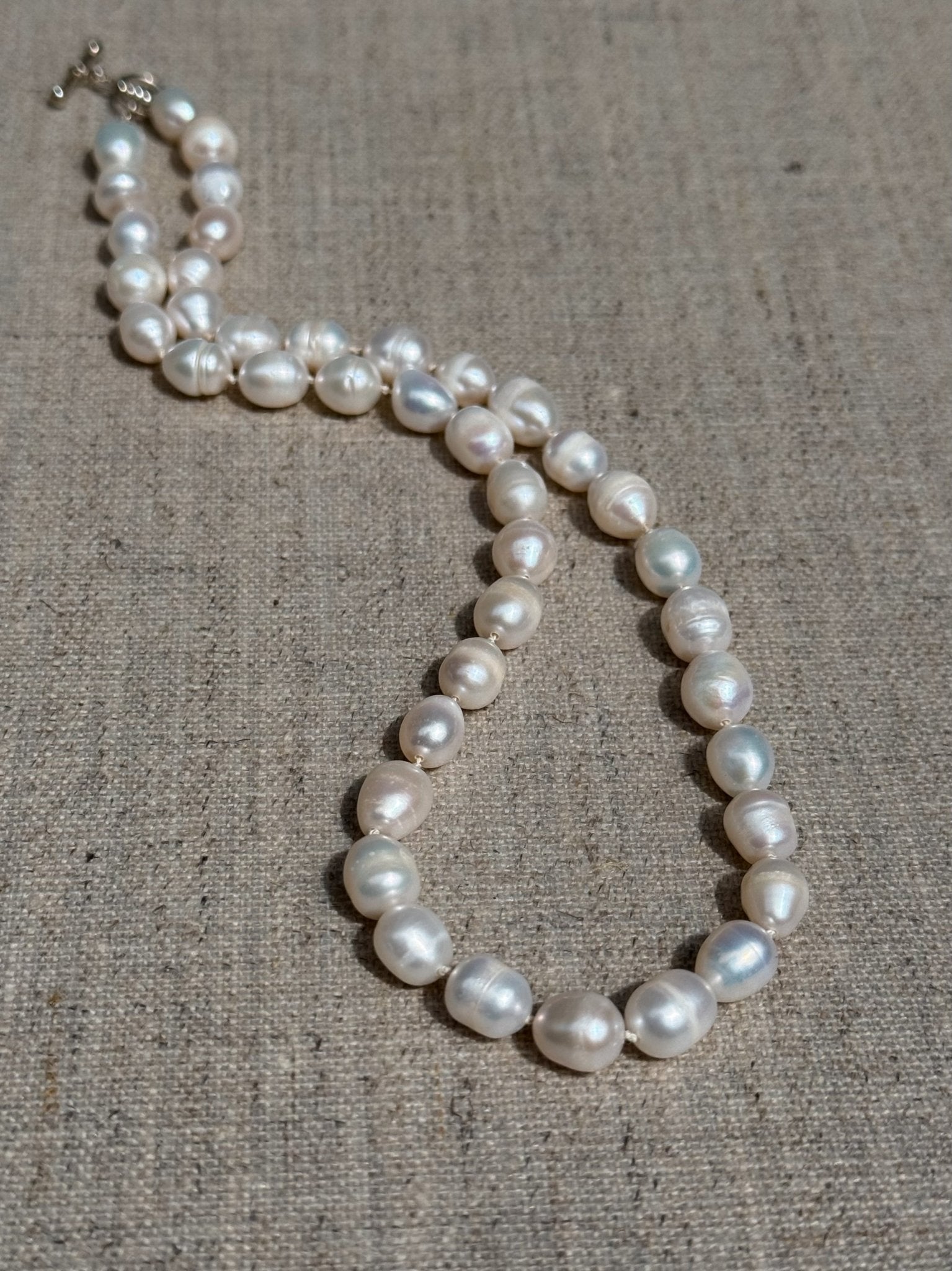 String of Pearls | Organic Pearl Hand-Knotted Necklace - Relic