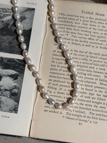 String of Pearls | Organic Pearl Hand-Knotted Necklace - Relic