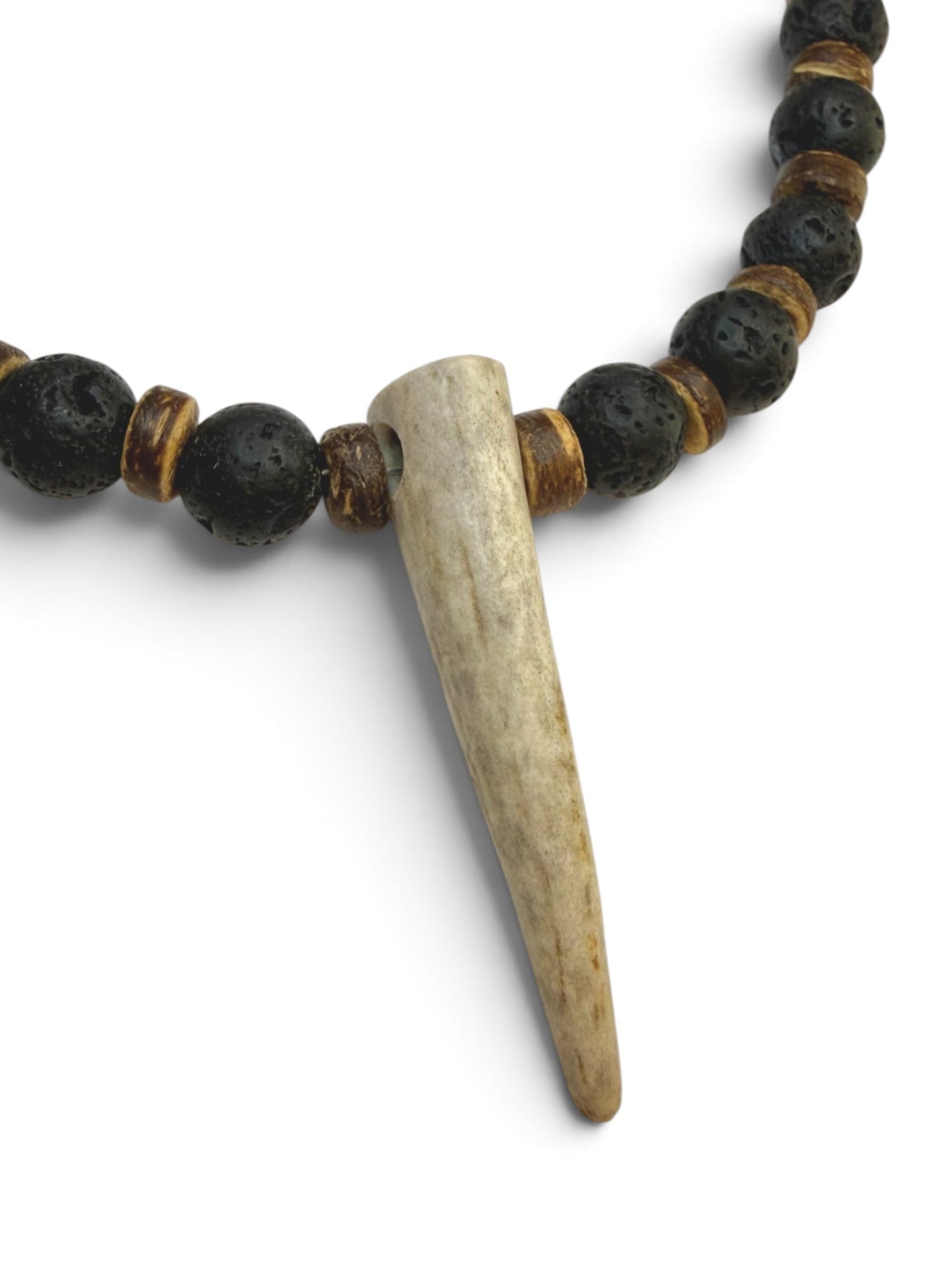 The Wilderness Talisman | Antler & Lava Necklace - Relic