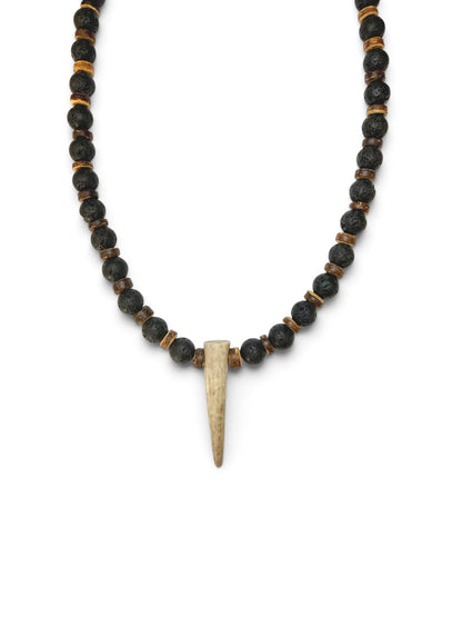 The Wilderness Talisman | Antler & Lava Necklace - Relic
