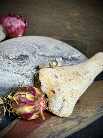 Transformative Labradorite Ring | Handcrafted Sterling Silver Jewellery - Relic